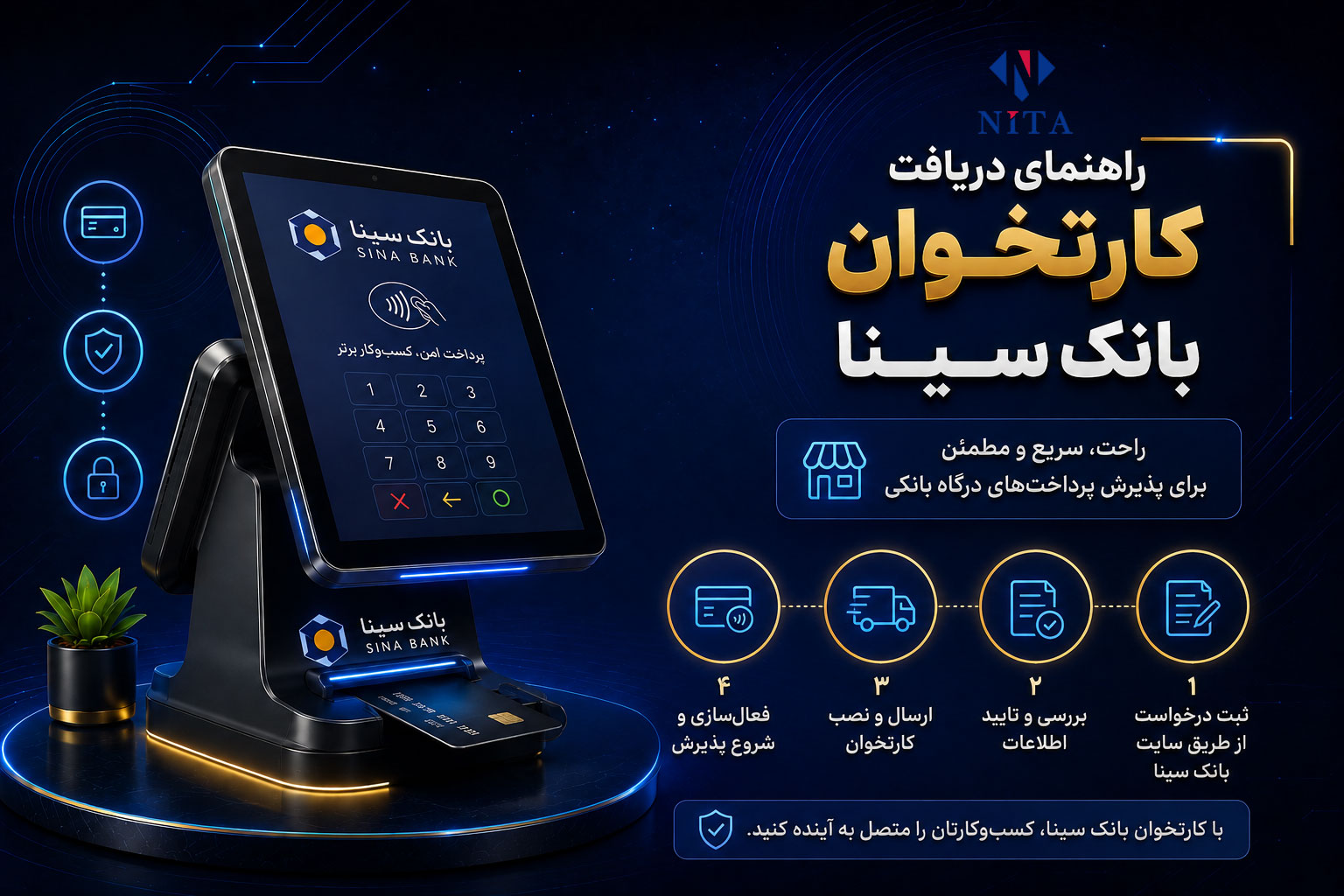 دریافت کارتخوان بانک سینا